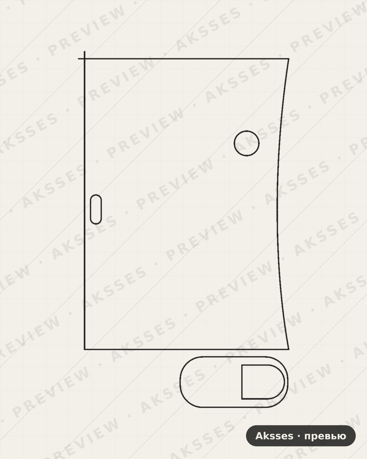 Лекало для GLO Hyper Plus, Back