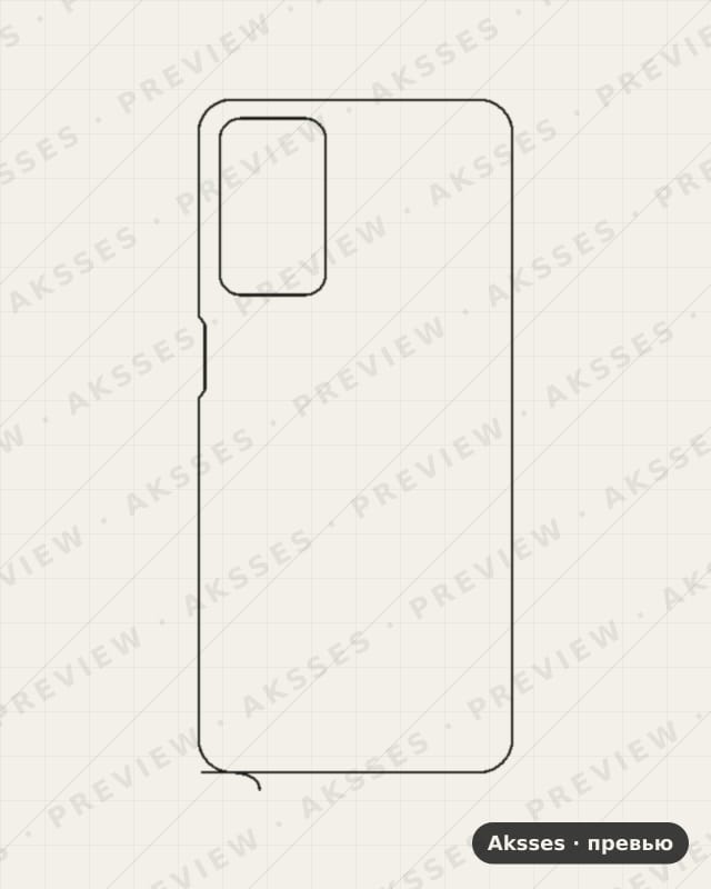 Лекало для A-ser. OPPO A16, Back