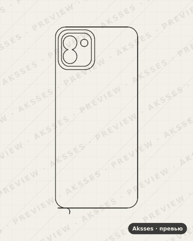 Лекало для Samsung Galaxy A03, Back