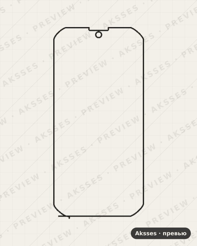 Лекало для Blackview BV9900, Front Shell, Matte