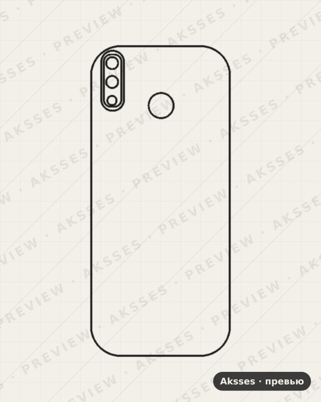 Лекало Honor Play V2 для Honor Play, Back