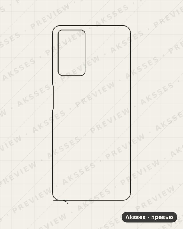 Лекало для A-ser. OPPO A96, Back