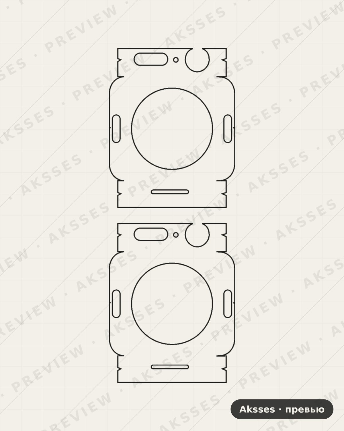 Лекало Watch Series 7 45mm для Apple Watch Series 7, All Inclusive