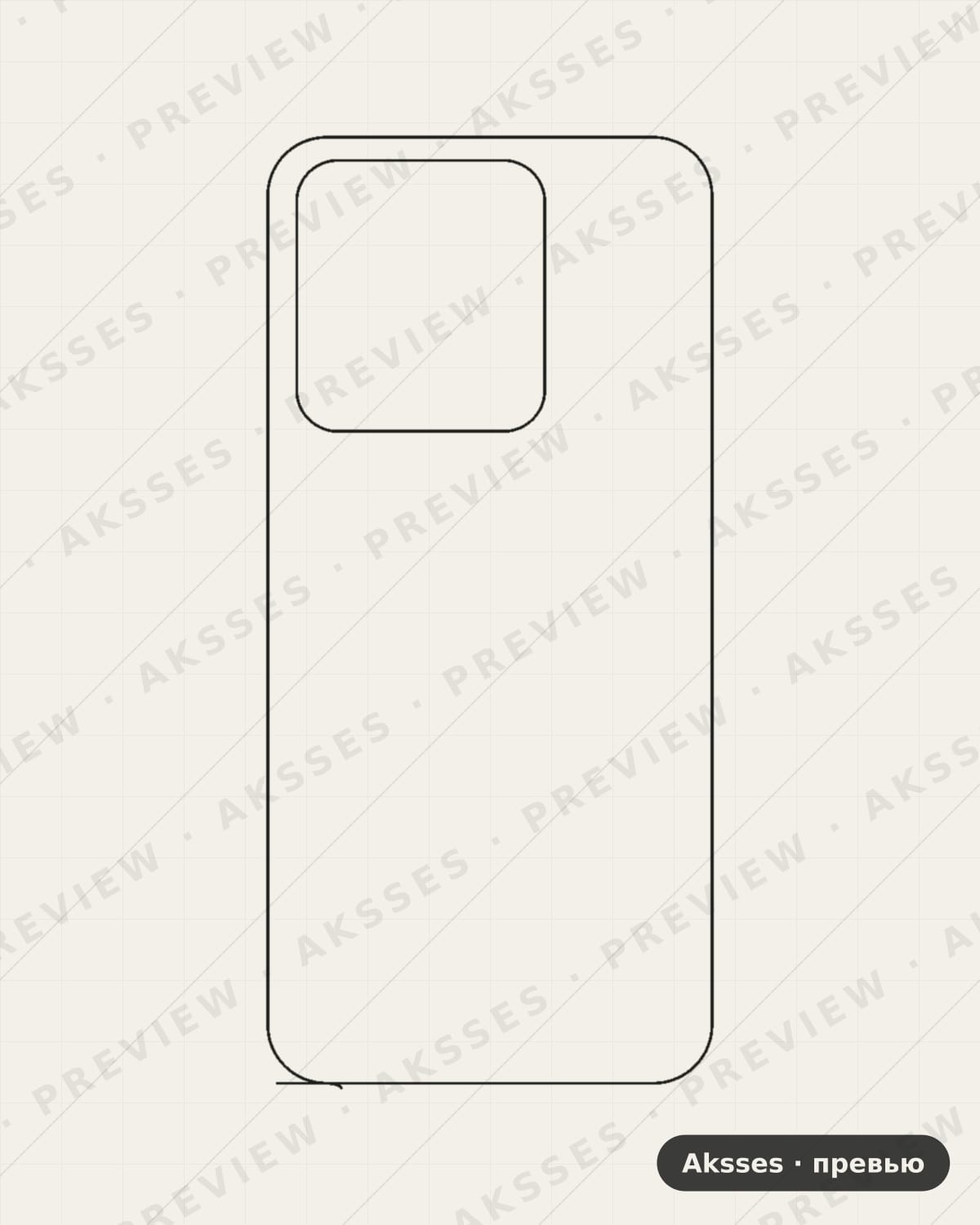Лекало для ser. TECNO Spark Go 2022, Back