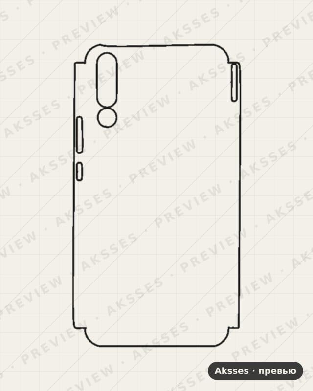 Лекало для Honor Magic 2, Half Cover