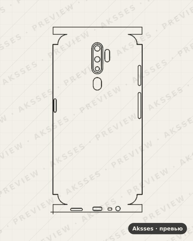 Лекало A-ser. OPPO A5— V2 для A-ser. OPPO A5 (2020), All Inclusive