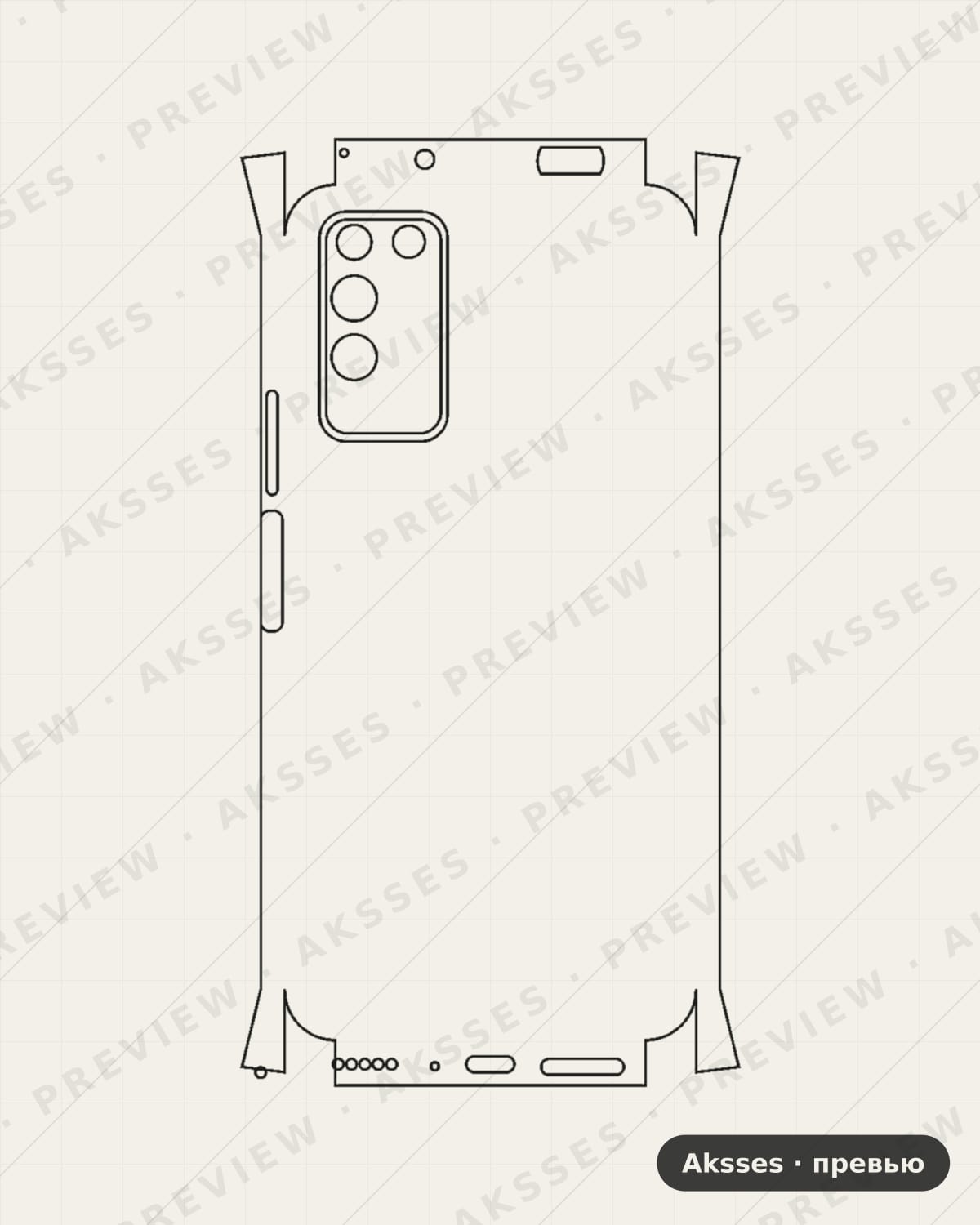 Лекало X10, X20, X30, X7, X8, X9 X10 для Honor X10, All Inclusive