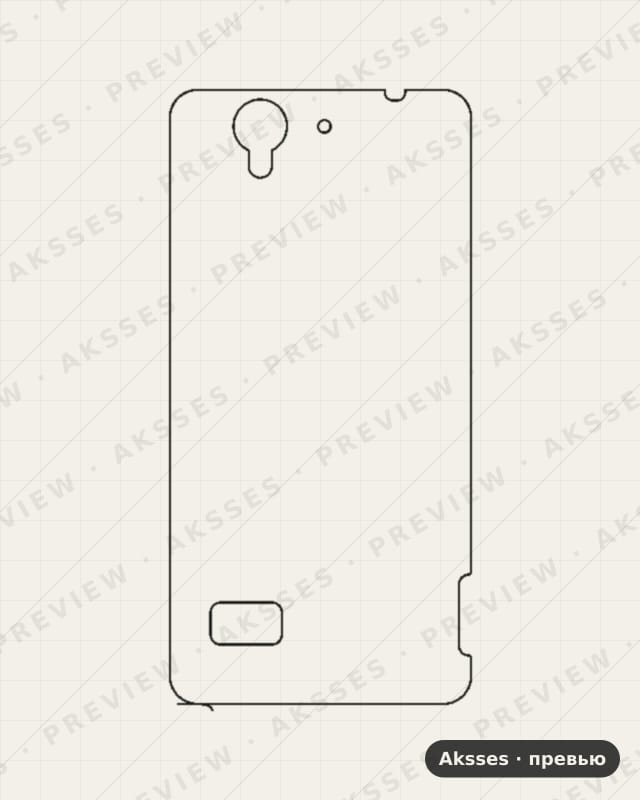 Лекало для R-ser. OPPO R819, Back