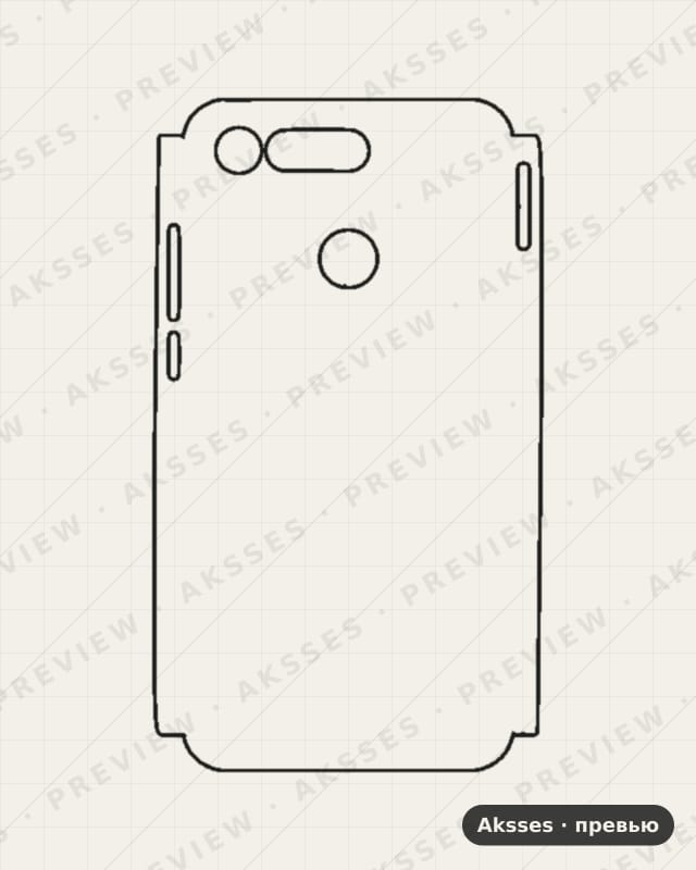 Лекало для Honor V20, Half Cover