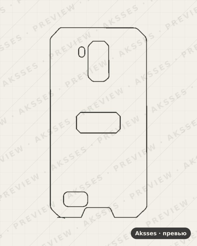 Лекало для Ulefone Armor X7, Back