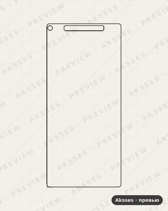 Лекало для HTC Windows Phone 8X, Front Full, Matte