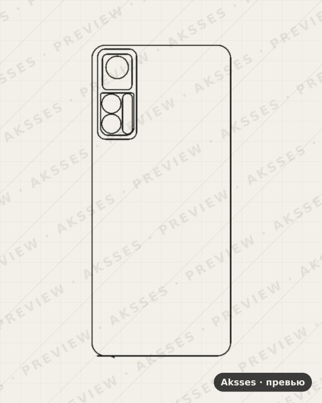 Лекало для TCL 30 Plus, Back