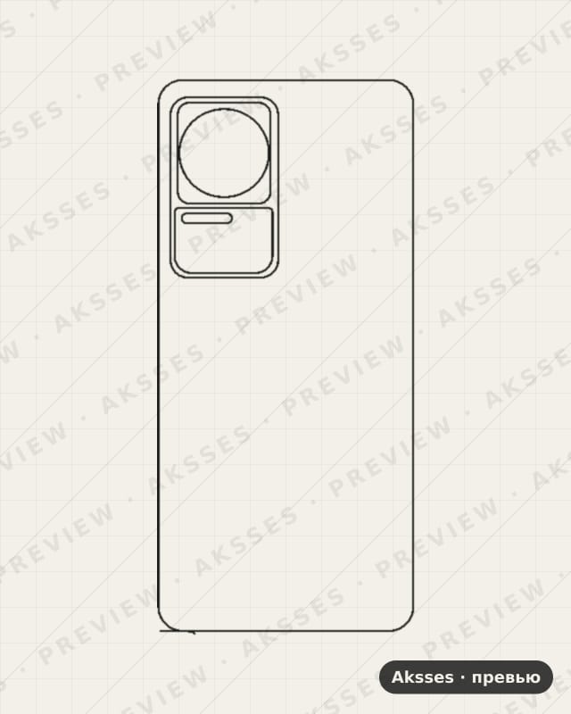 Лекало K50-Series K50 для Redmi K50, Back