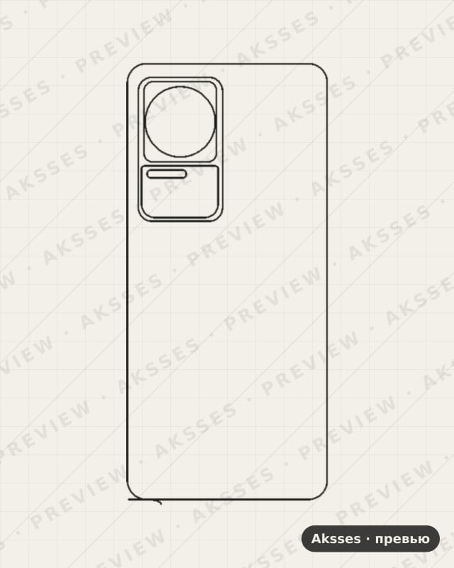 Лекало для Redmi K50 Pro, Back