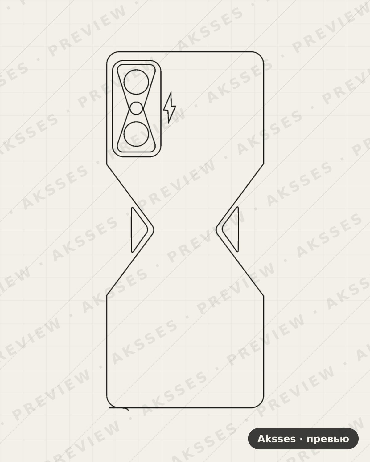 Лекало для Redmi K50 Gaming Edition, Back