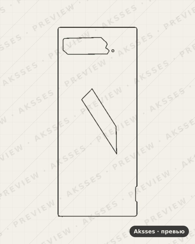 Лекало для Asus Rog Phone 5 Pro, Back