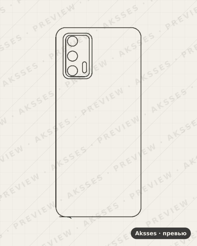 Лекало для X-ser. REALME X7 Max 5G, Back