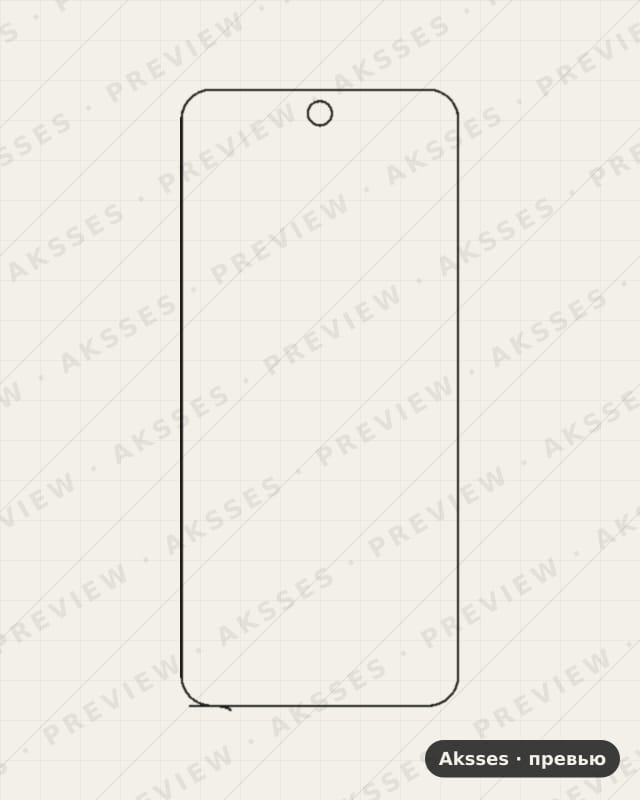 Лекало для Motorola Moto E30, Front Full, Matte