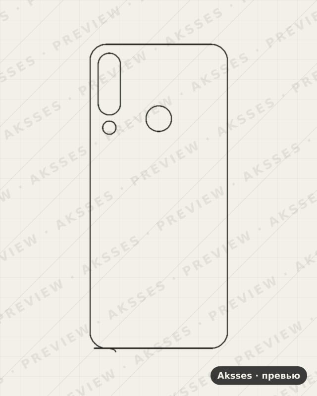 Лекало для BLU G80, Back