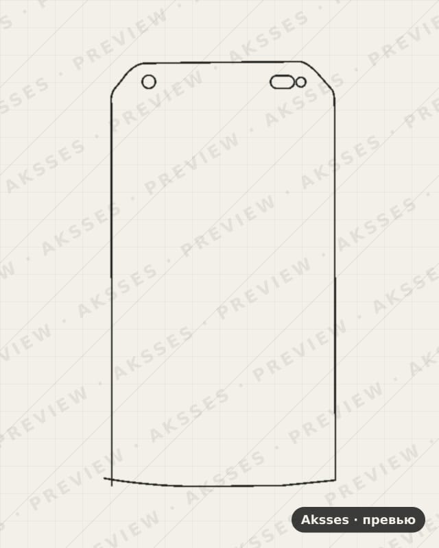 Лекало для Kyocera Torque G03, Front Shell, Matte