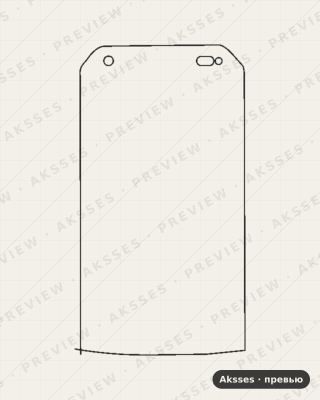 Лекало для Kyocera Torque G03, Front Full, Matte
