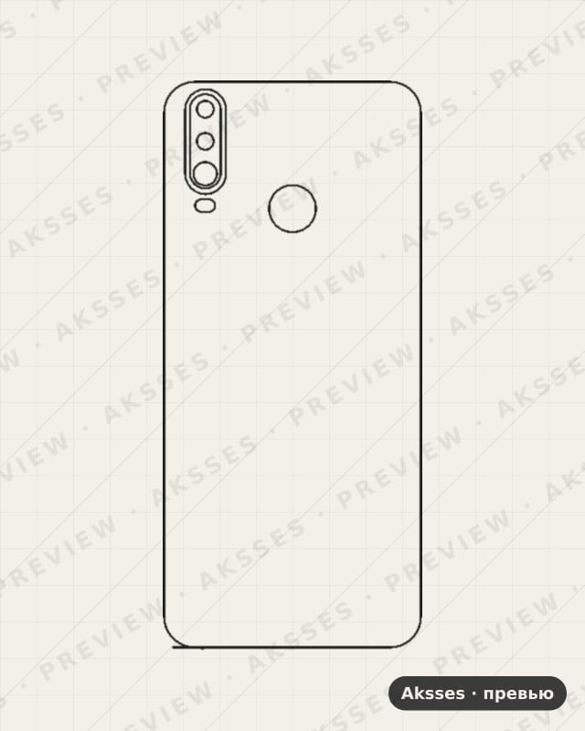 Лекало для General Mobile GM 10, Back