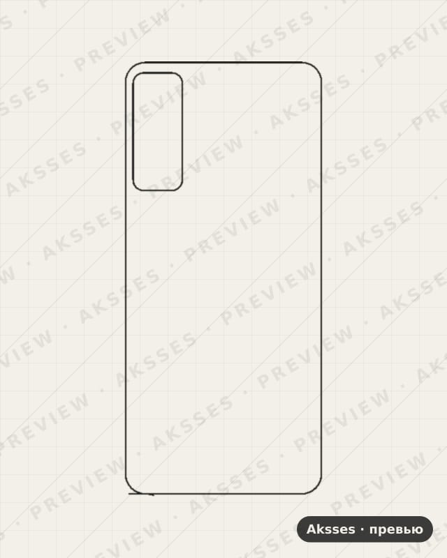 Лекало для TCL 20 5G, Back