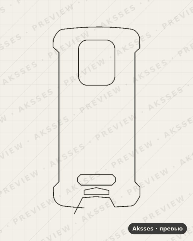 Лекало для Doogee S59, Back