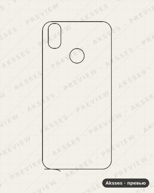 Лекало для Doogee BL5500 Lite, Back