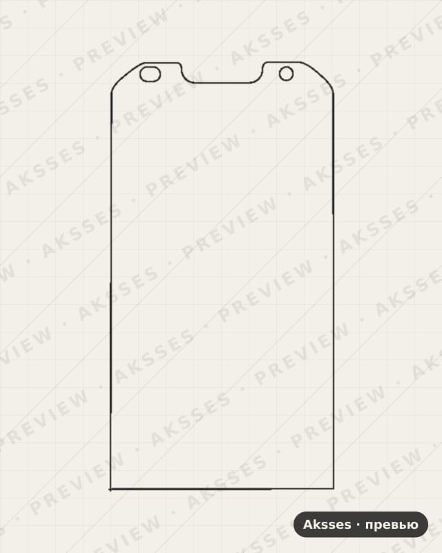 Лекало для Doogee S30, Front Shell, Matte