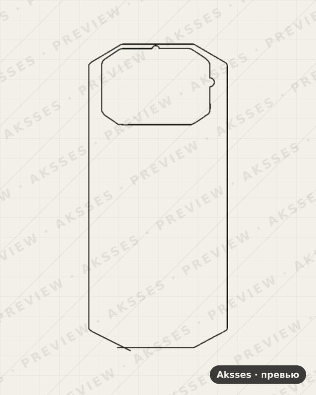 Лекало для Doogee S70, Back