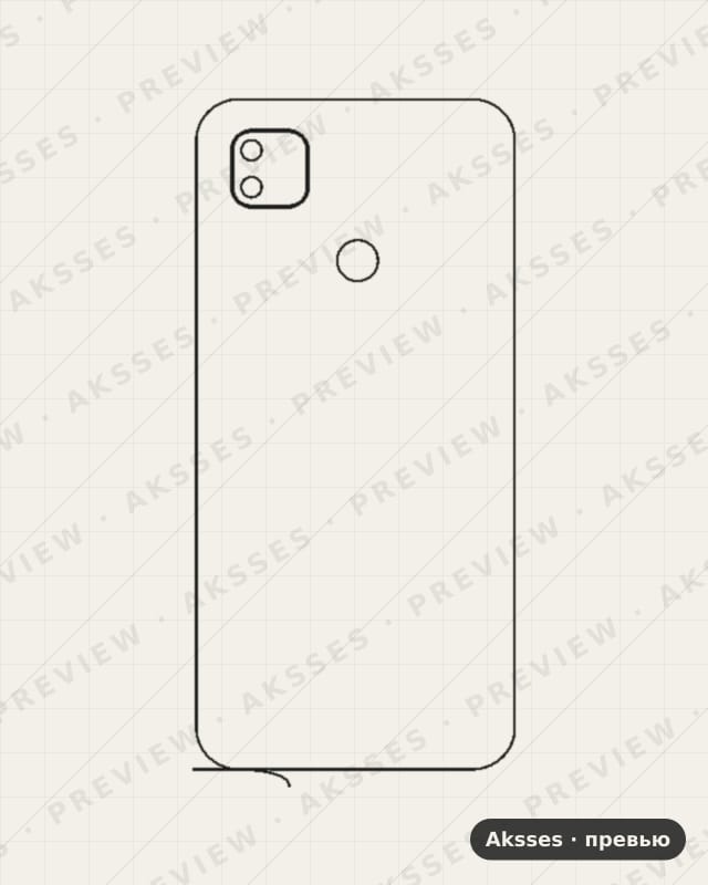 Лекало 1, 10, 11 -SERIES 10A для Redmi 10A, Back
