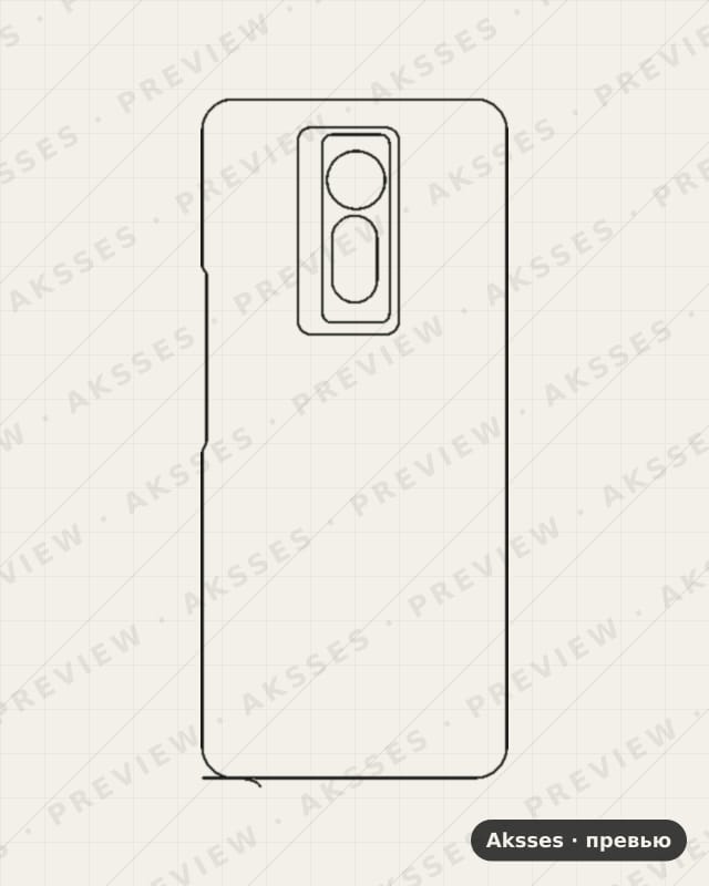 Лекало для Tecno Phantom X, Back