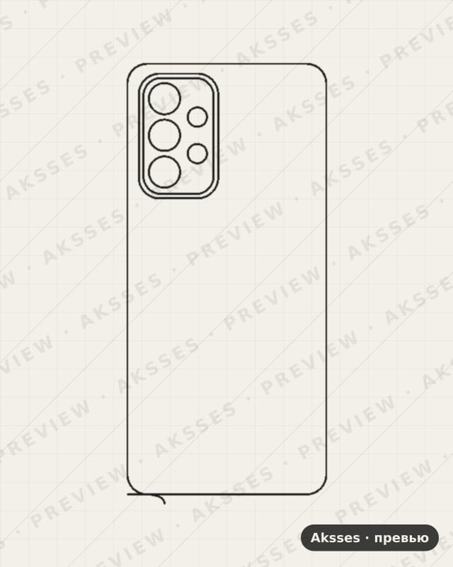 Лекало для Samsung Galaxy A33 5G, Back