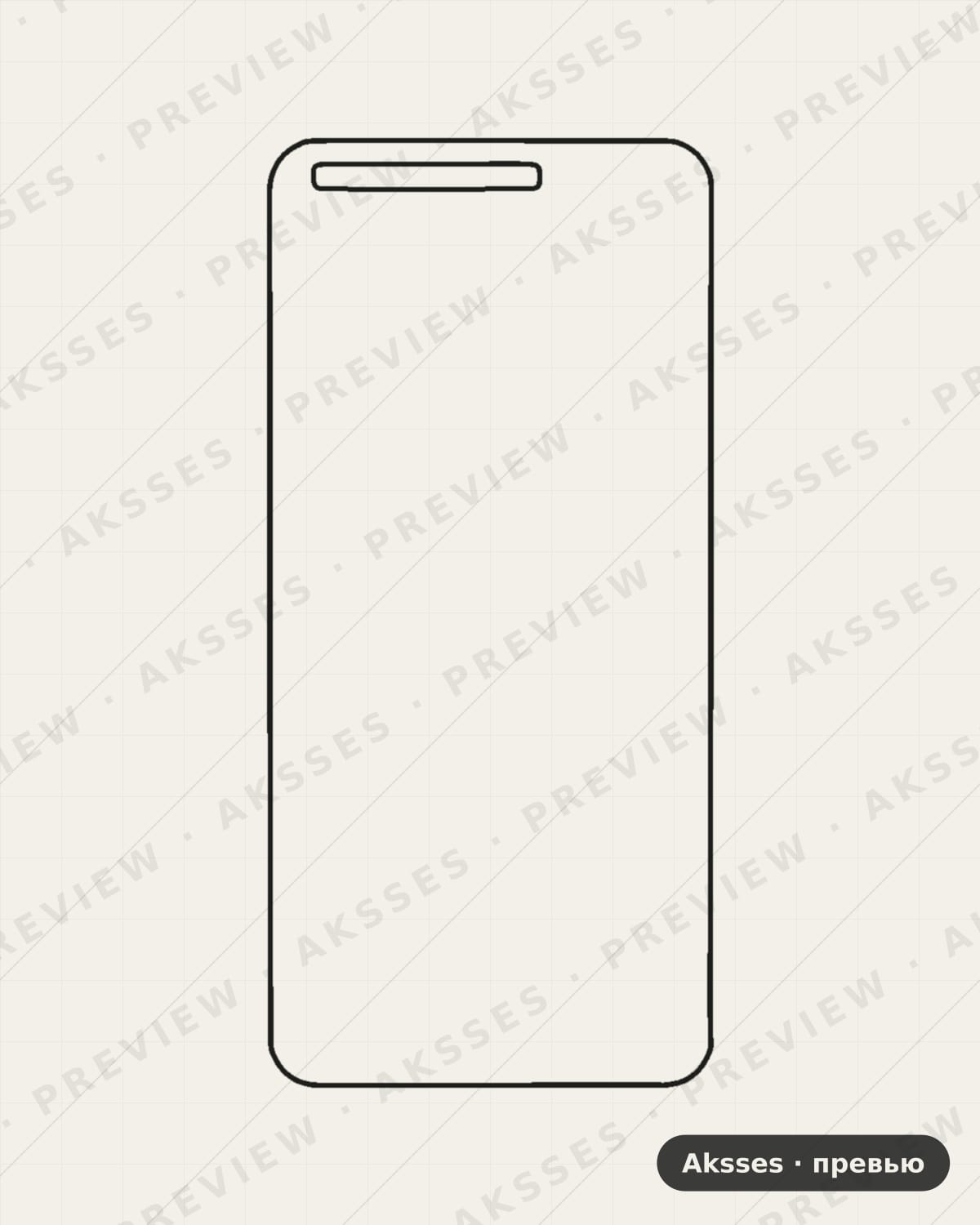 Лекало для Alcatel Pop4, Front Full