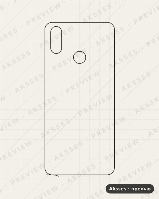 Лекало для X-ser. REALME X Lite, Back