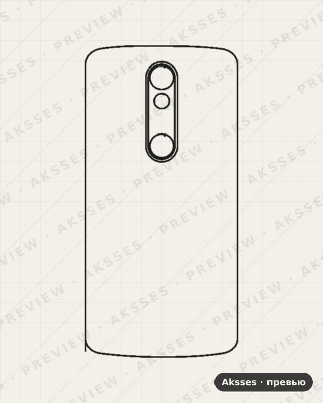 Лекало для Motorola MOTO X Force, Back Cover
