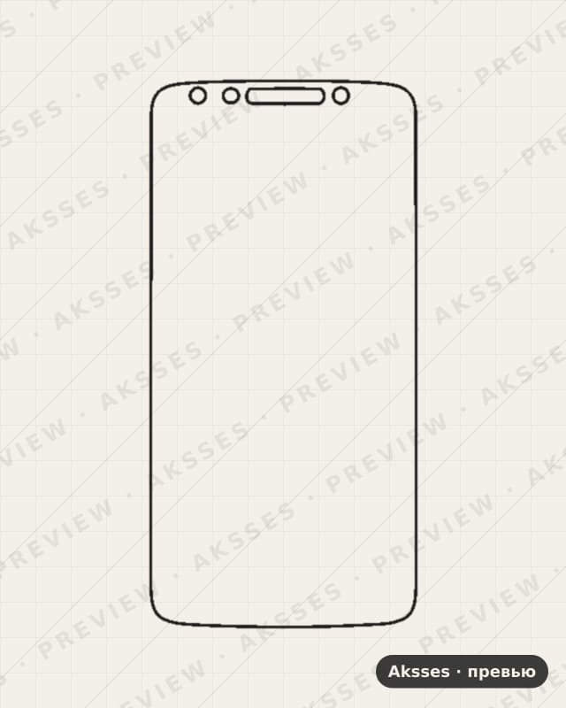 Лекало E5 Plus—-Z для Motorola E5-Plus, Front Full