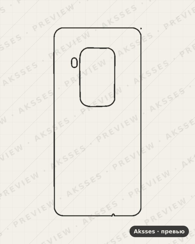 Лекало для Motorola One Zoom, Half Cover
