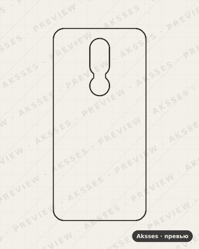 Лекало для Motorola M, Back Cover