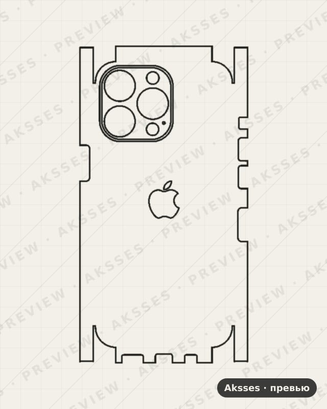 Лекало iPhone 13 Pro V3 для iPhone 13 Pro, All Inclusive, Logo