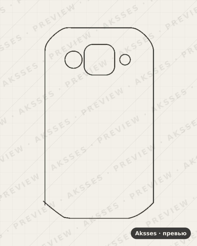 Лекало для Kyocera Torque G03, Back