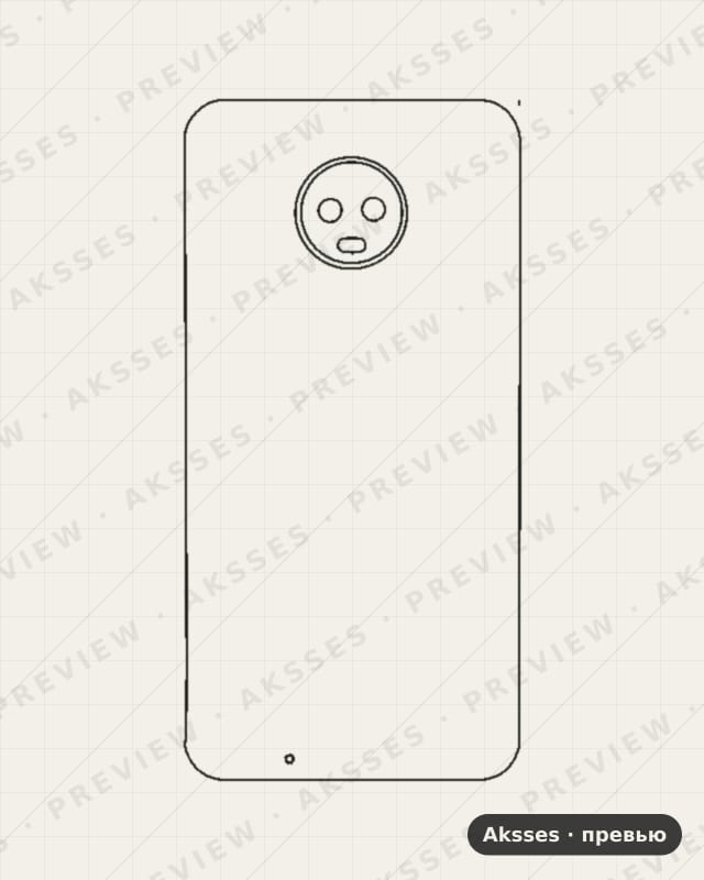 Лекало для Motorola G6, Half Cover