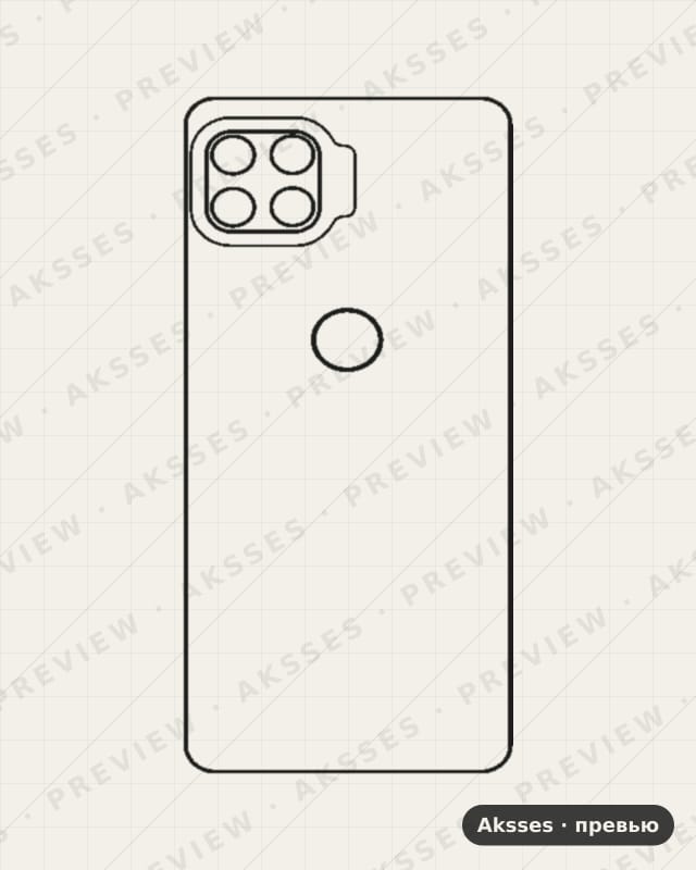 Лекало для Motorola One 5G, Back