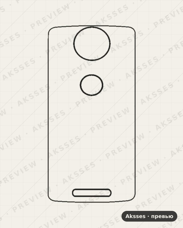 Лекало C Plus для Motorola C-Plus, Back
