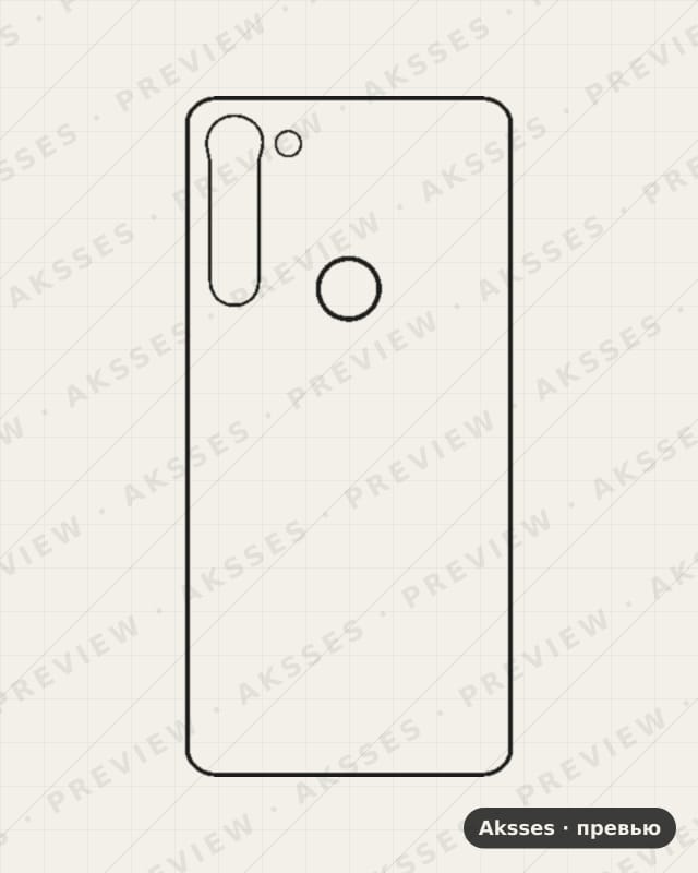 Лекало для Motorola G8 Power, Back