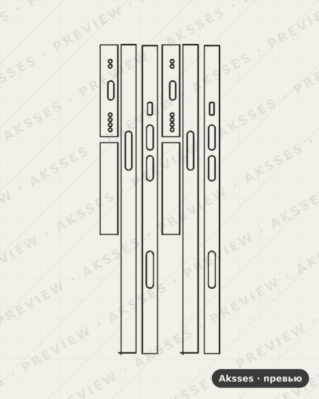 Лекало для iPhone 13 Mini, Side Part