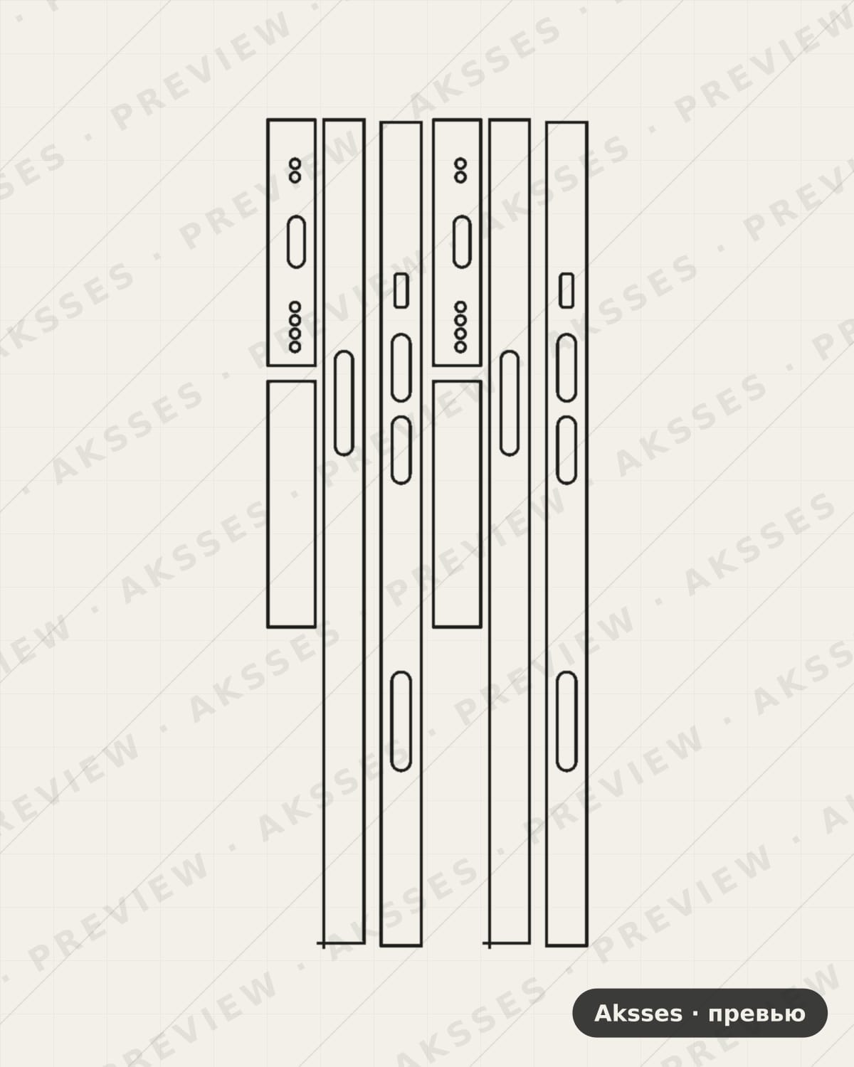 Лекало для iPhone 13 Mini, Side Part
