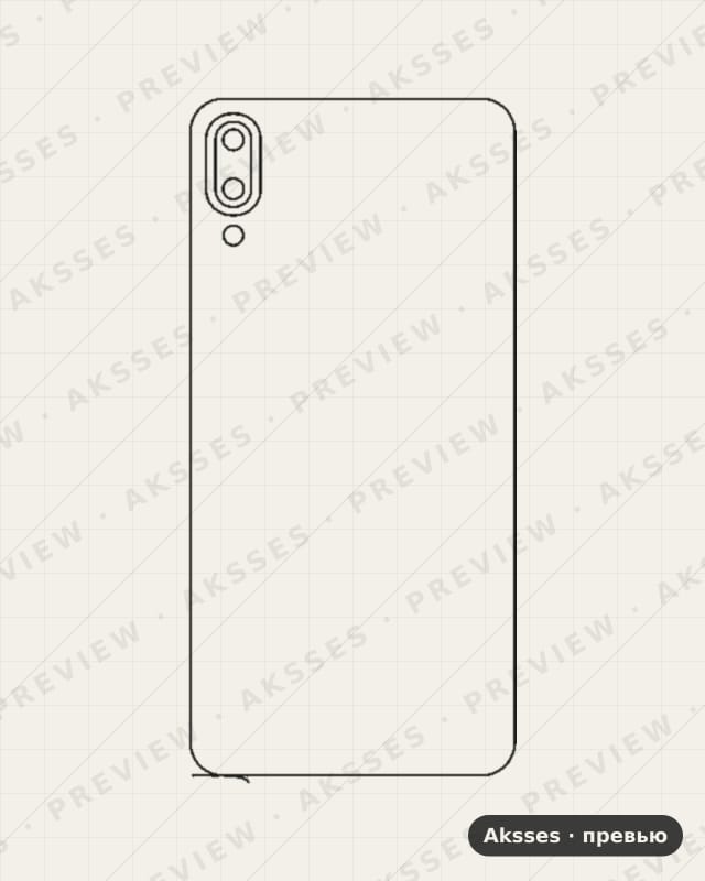 Лекало для Smart-ser. Infinix Smart 2 Pro, Back