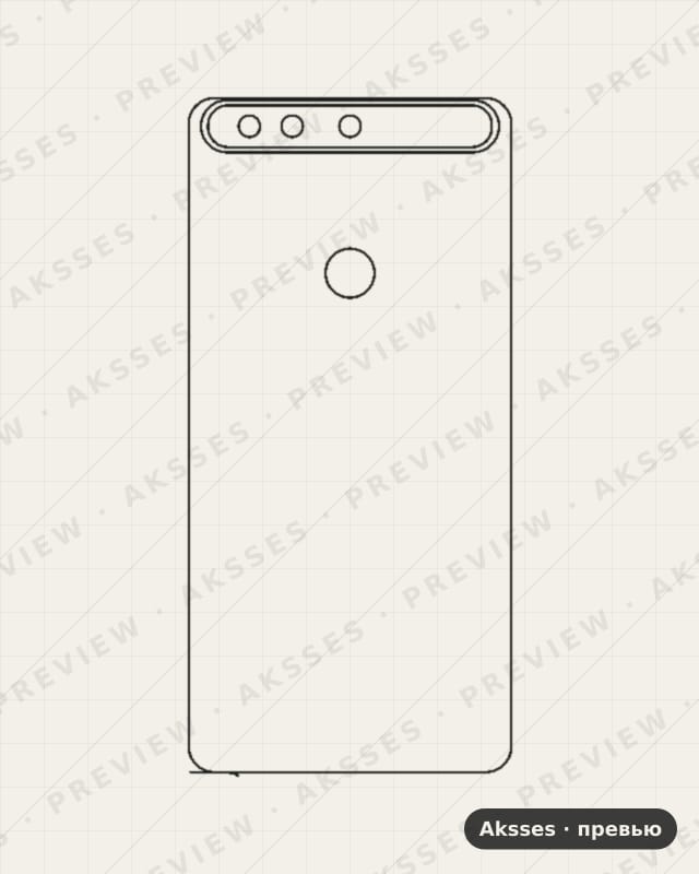 Лекало для Zero-ser. Infinix Zero 5 Pro, Back